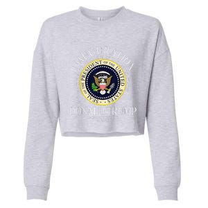 Seal 47th President Inauguration Day Donald Trump 2025 Cropped Pullover Crew