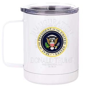 Seal 47th President Inauguration Day Donald Trump 2025 12 oz Stainless Steel Tumbler Cup