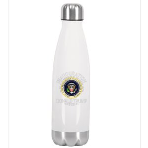 Seal 47th President Inauguration Day Donald Trump 2025 Stainless Steel Insulated Water Bottle