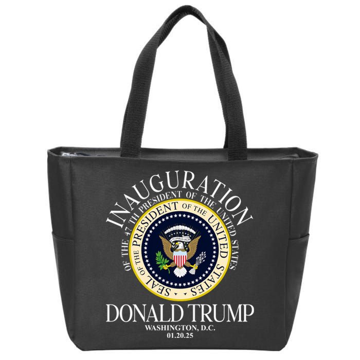 Seal 47th President Inauguration Day Donald Trump 2025 Zip Tote Bag