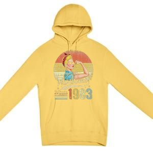 S 40 Year Old Awesome Since 1983 40th Birthday Gifts Premium Pullover Hoodie