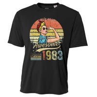 S 40 Year Old Awesome Since 1983 40th Birthday Gifts Cooling Performance Crew T-Shirt