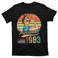 S 40 Year Old Awesome Since 1983 40th Birthday Gifts T-Shirt