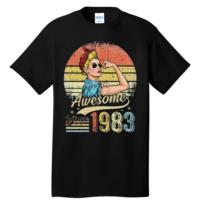 S 40 Year Old Awesome Since 1983 40th Birthday Gifts Tall T-Shirt