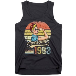 S 40 Year Old Awesome Since 1983 40th Birthday Gifts Tank Top