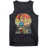 S 40 Year Old Awesome Since 1983 40th Birthday Gifts Tank Top