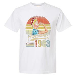 S 40 Year Old Awesome Since 1983 40th Birthday Gifts Garment-Dyed Heavyweight T-Shirt