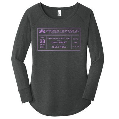 Snl 50 Saturday Night Live Host Jean Smart Musical Guest Women's Perfect Tri Tunic Long Sleeve Shirt