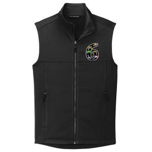 Six 6yr 6th Birthday 6 Years Old Birthday Decoration Collective Smooth Fleece Vest