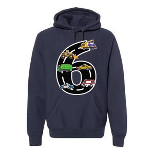 Six 6yr 6th Birthday 6 Years Old Birthday Decoration Premium Hoodie