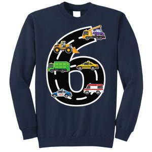 Six 6yr 6th Birthday 6 Years Old Birthday Decoration Tall Sweatshirt