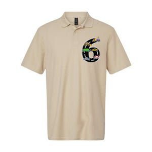 Six 6yr 6th Birthday 6 Years Old Birthday Decoration Softstyle Adult Sport Polo