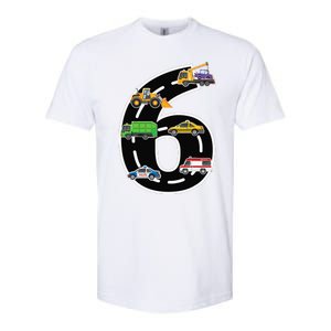 Six 6yr 6th Birthday 6 Years Old Birthday Decoration Softstyle CVC T-Shirt