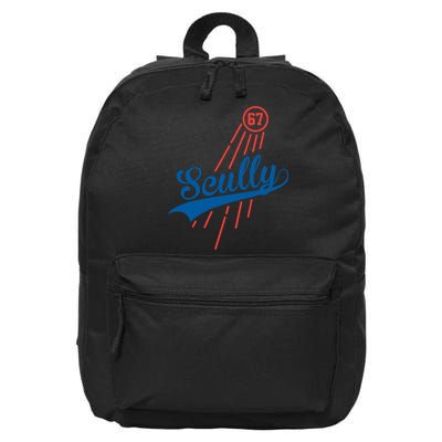 Scully 67 Baseball 16 in Basic Backpack