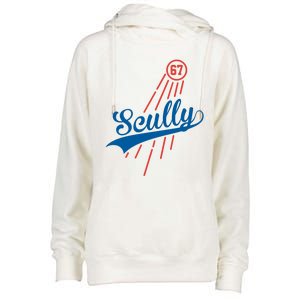 Scully 67 Baseball Womens Funnel Neck Pullover Hood