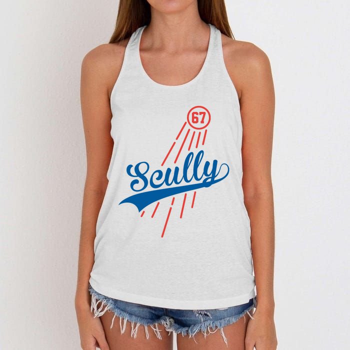 Scully 67 Baseball Women's Knotted Racerback Tank