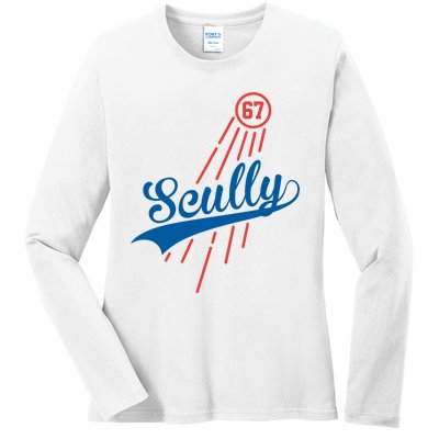 Scully 67 Baseball Ladies Long Sleeve Shirt