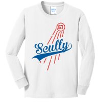 Scully 67 Baseball Kids Long Sleeve Shirt