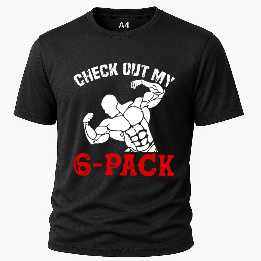 Six 6 Pack Bodybuilding Cooling Performance Crew T-Shirt