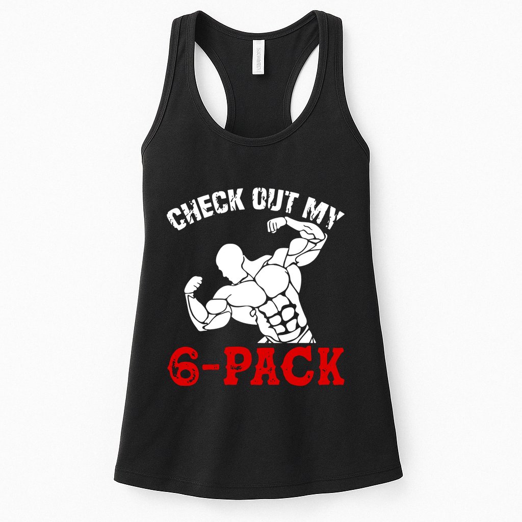 Six 6 Pack Bodybuilding Womens Tank Top
