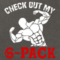 Six 6 Pack Bodybuilding Cotton Canvas Backpack