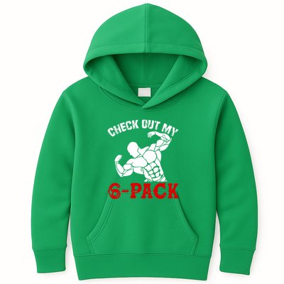 Six 6 Pack Bodybuilding Kids Hoodie