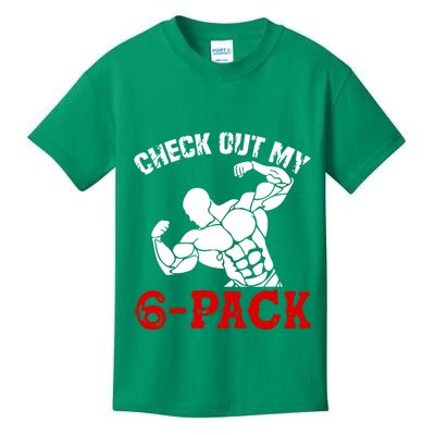 Six 6 Pack Bodybuilding Kids T-Shirt