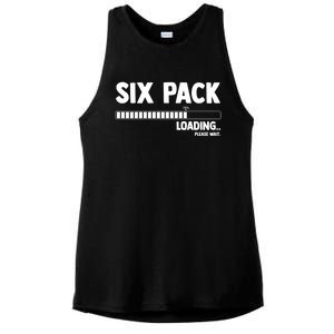 Six (6) Packs Abs Loading Please Wait Gym Exercise Workout Gift Ladies PosiCharge Tri-Blend Wicking Tank