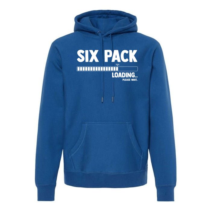 Six (6) Packs Abs Loading Please Wait Gym Exercise Workout Gift Premium Hoodie