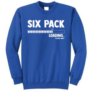 Six (6) Packs Abs Loading Please Wait Gym Exercise Workout Gift Tall Sweatshirt