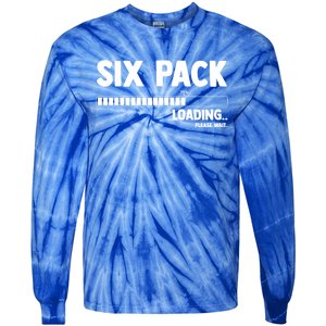 Six (6) Packs Abs Loading Please Wait Gym Exercise Workout Gift Tie-Dye Long Sleeve Shirt