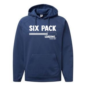 Six (6) Packs Abs Loading Please Wait Gym Exercise Workout Gift Performance Fleece Hoodie