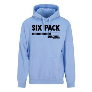 Six (6) Packs Abs Loading Please Wait Gym Exercise Workout Gift Unisex Surf Hoodie