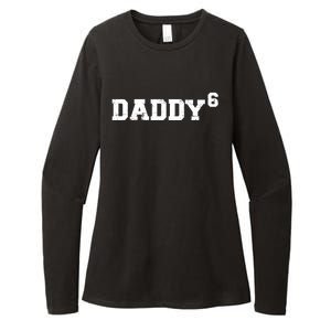 Sixth 6th Time Daddy Dad Of Six Father's Day Gift Funny Gift Womens CVC Long Sleeve Shirt