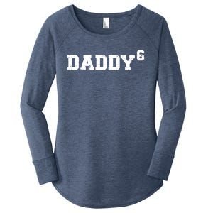 Sixth 6th Time Daddy Dad Of Six Father's Day Gift Funny Gift Women's Perfect Tri Tunic Long Sleeve Shirt