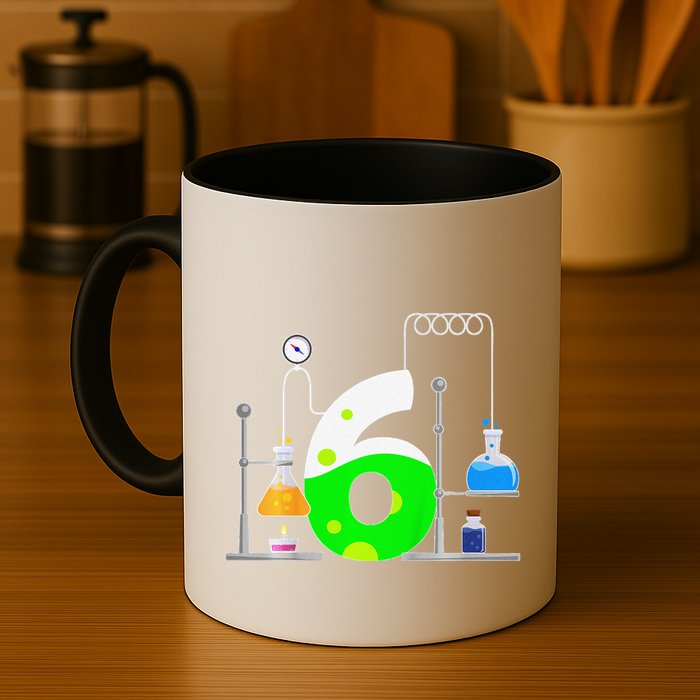 Scientist 6 Years Old 6th Birthday Experiments Science Mug