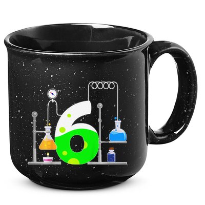 Scientist 6 Years Old 6th Birthday Experiments Science 15oz Campfire Ceramic Mug