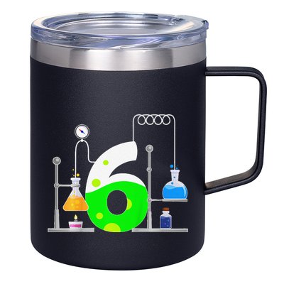 Scientist 6 Years Old 6th Birthday Experiments Science 12oz Stainless Steel Coffee Mug