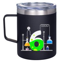 Scientist 6 Years Old 6th Birthday Experiments Science 12oz Stainless Steel Coffee Mug