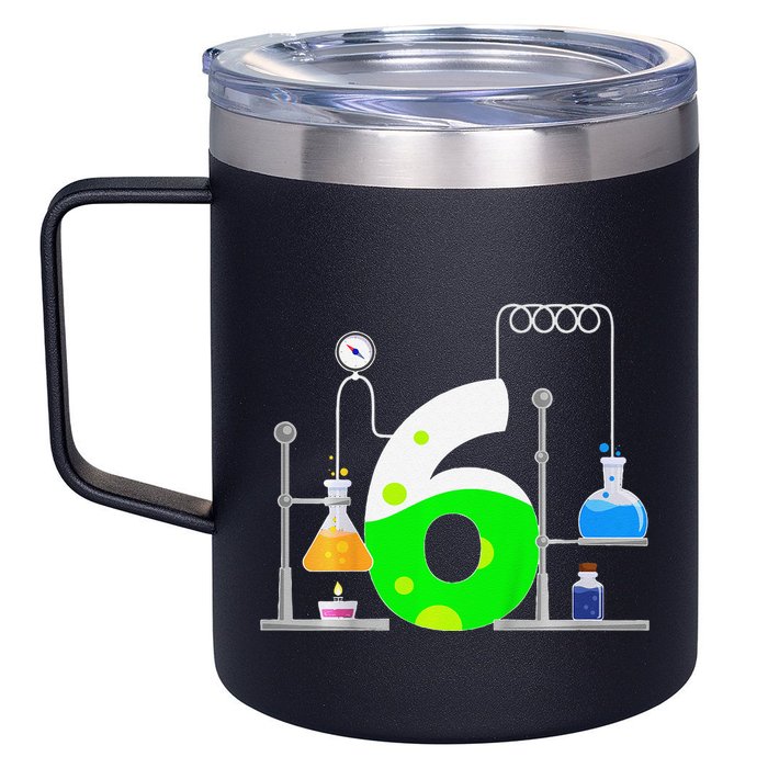 Scientist 6 Years Old 6th Birthday Experiments Science 12oz Stainless Steel Coffee Mug