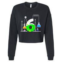 Scientist 6 Years Old 6th Birthday Experiments Science Cropped Pullover Crew