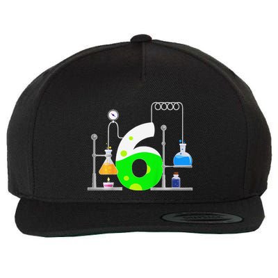 Scientist 6 Years Old 6th Birthday Experiments Science Wool Snapback Cap