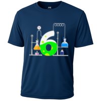 Scientist 6 Years Old 6th Birthday Experiments Science Cooling Performance Crew T-Shirt