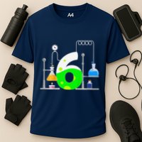 Scientist 6 Years Old 6th Birthday Experiments Science Cooling Performance Crew T-Shirt