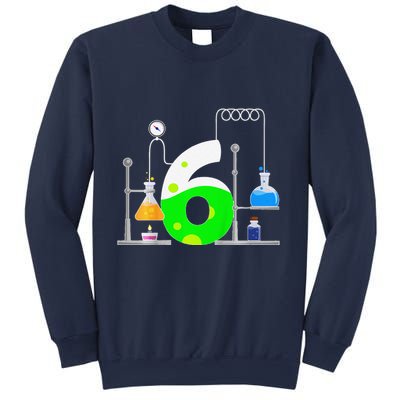 Scientist 6 Years Old 6th Birthday Experiments Science Sweatshirt