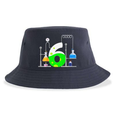 Scientist 6 Years Old 6th Birthday Experiments Science Sustainable Bucket Hat