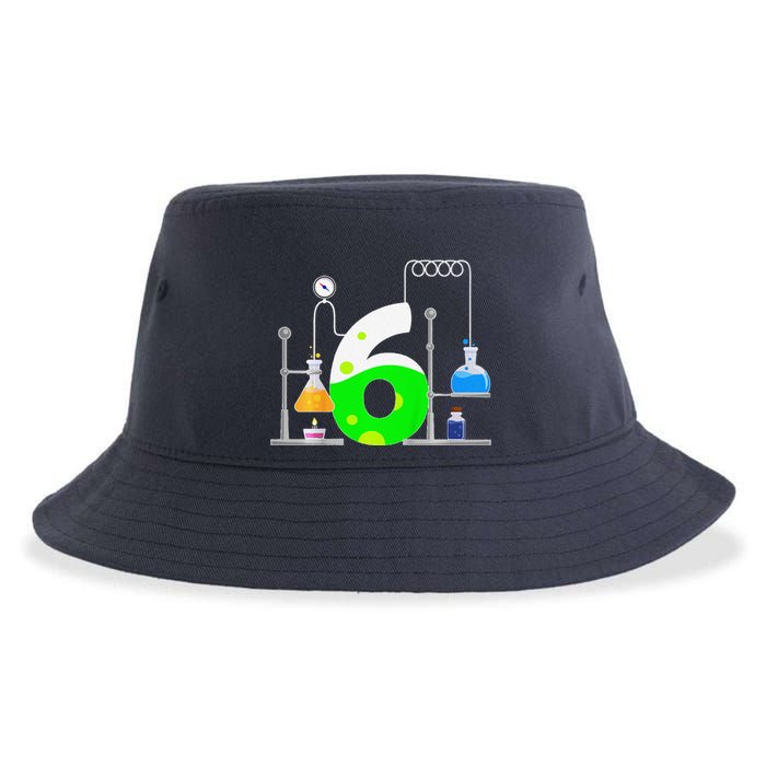 Scientist 6 Years Old 6th Birthday Experiments Science Sustainable Bucket Hat