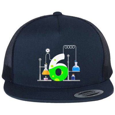 Scientist 6 Years Old 6th Birthday Experiments Science Flatbill Hat