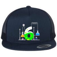 Scientist 6 Years Old 6th Birthday Experiments Science Flat Bill Trucker Hat