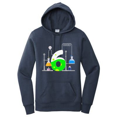 Scientist 6 Years Old 6th Birthday Experiments Science Women's Pullover Hoodie